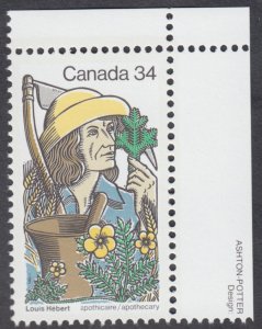 Canada - #1060 Louis Hebert - MNH