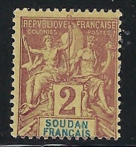 French Sudan 4 MHR 1894 issue (fe9135)