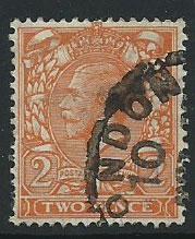 GB George V  SG 421  Used few pulled perfs