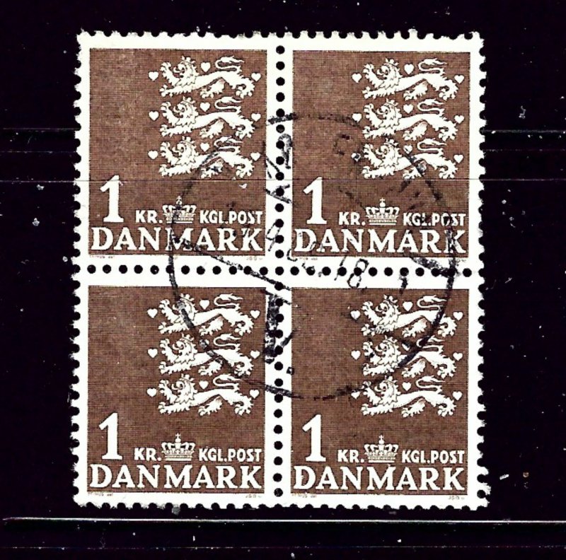 Denmark 297 Used block of 4 1946 issue  may be CTO