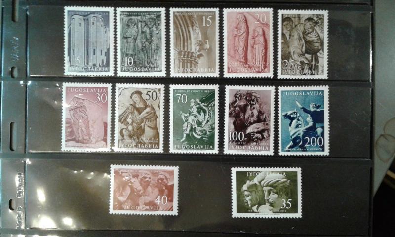 Yugoslavia 435-446 set Mint Never Hinged Cat $127