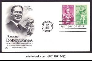 UNITED STATES - 1981 BOBBY JONES AND BABE ZAHARIAS - 2V FDC