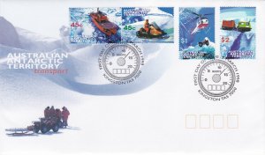 Australian Antarctic Terr. # L107-110, Modes of Transportation, First Day Cover