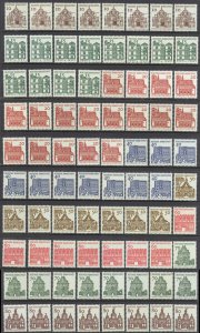 Germany Sc# 903-912 (Assorted) MNH lot/80 1964-1966 Buildings