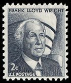 1280 Frank Lloyd Wright F-VF MNH single