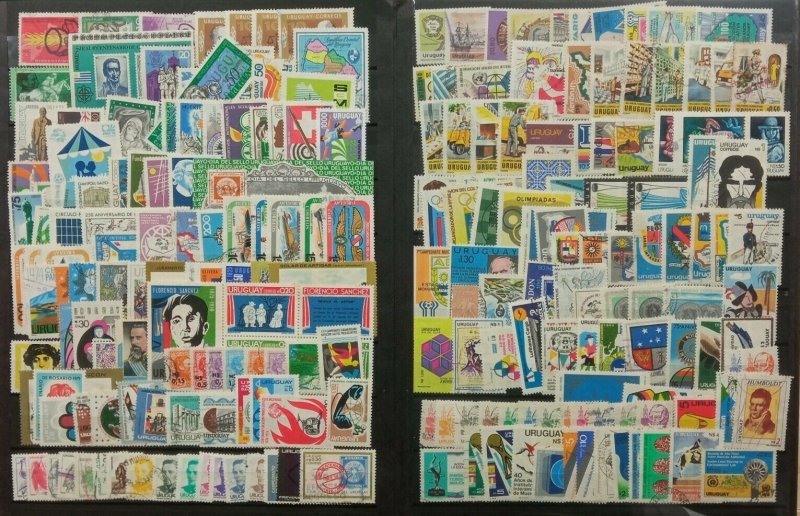 Very complete Uruguay used stamp collection in stockbook +2300 different $$$