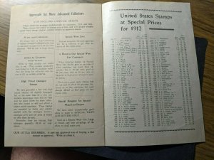 1912 NEW ENGLAND STAMP Co PRICE LIST Boston, Mass 16 pages