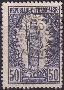 French Congo 1900 Sc 45 used Brazzaville cancel