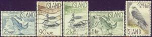 ICELAND 319-23 USED 1959-60 WILDLIFE CV $18.10