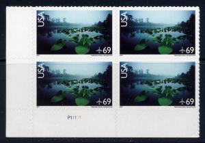 US   C142  MNH   plate block