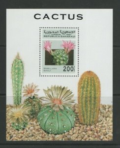 Thematic Stamps Plants - SAHARA 1997 CACTI MIN SHEET mint