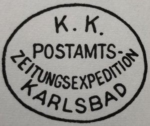 Austria - 1899 - Scott #83 - used - KARLSBAD oval newspaper pmk Czech Republic