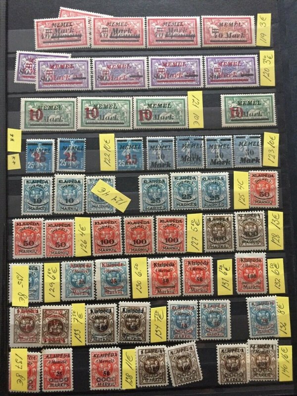 Lithuania Latvia Memel Large Valuable M&U Collection(Appx3500+Stamps)GM823