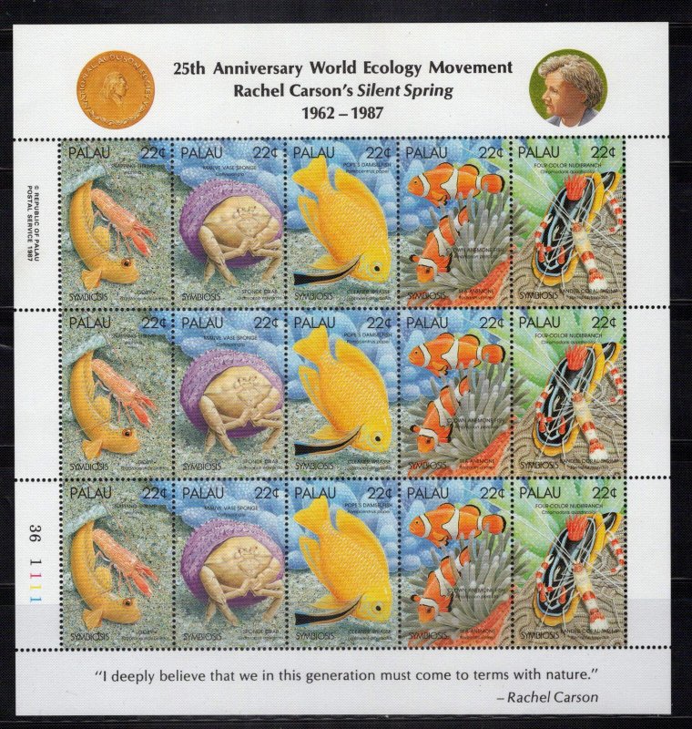 Palau 182a MNH Ecology Marine Life Fish ZAYIX 0324L0067