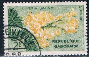 Gabon 156 Used Yellow Cassia ll 1961 (G0303)+