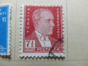 1931 Turkey Turkey 71⁄2k Normal Paper Fine Used A5P21F224-