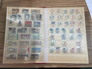 GERMANY 350+ DIFFERENT POSTALLY USED STAMPS MOST WEST ON STOCK PAGES A710