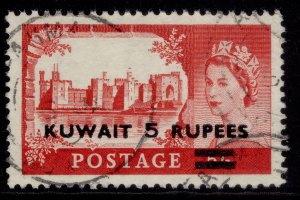 KUWAIT QEII SG108a, 5r on 5s rose carmine, FINE USED. Cat £40. TYPE II