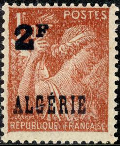 ALGÉRIE / ALGERIA 1945 2fr/1fr50 brown Iris Yv.233/Mi.231 - Neuf*/Mint*