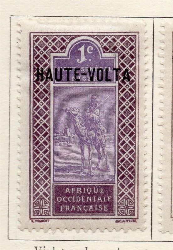 Upper Volta 1920-28 Optd Haute-Volta Early Issue Fine Mint Hinged 1c. 141312