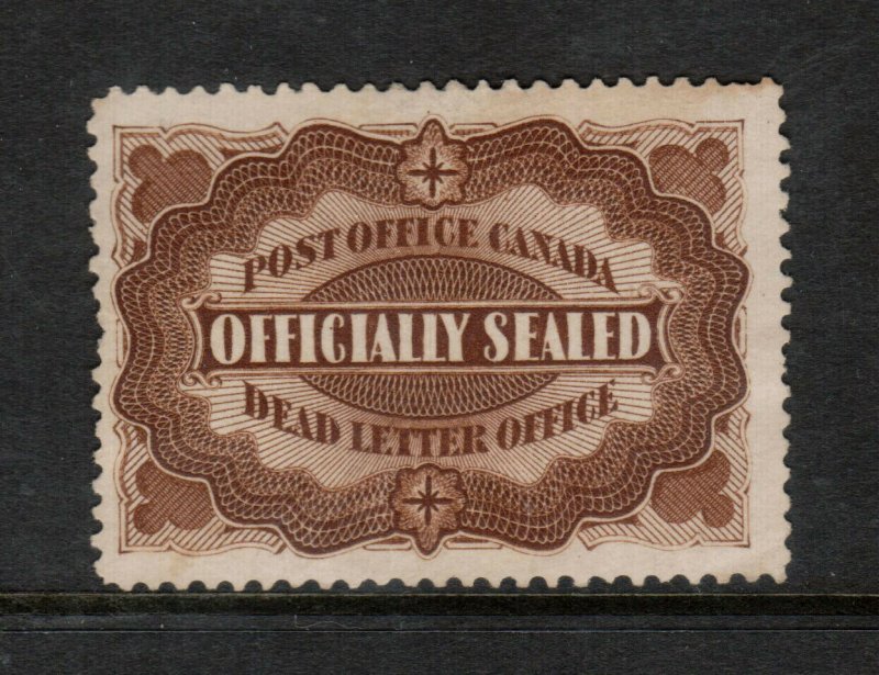 Canada #OX1 Very Fine Used With Light Cancel