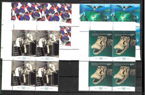 #30016A ARGENTINA 2012 FAUNA DINOSAURS PREHISTORIC NAT MUSEUM BLx4 YV 2944-7 MNH