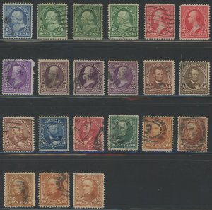 USA Group of 21 used Bureau issues - nice variety, some duplication