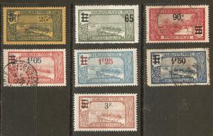 Guadeloupe 86//93 Y&T 99//106 M/U F/VF 1924-7 SCV $7.45