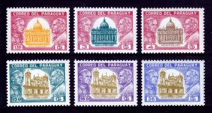 Paraguay - Scott #822-827 - MNH - Pencil/rev. - SCV $4.75