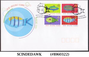 COCOS KEELING ISLANDS AUSTRALIA - 2001 MARINE LIFE / FISH - 4V - FDC