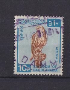 SAUDI ARABIA 1968 SAKER FALCON 10p w/DAMAM POST MARK   MNH