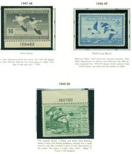 US DUCK STAMP COLLECTION - #RW1-73, Complete to 2006, NH in album Scott $5,779