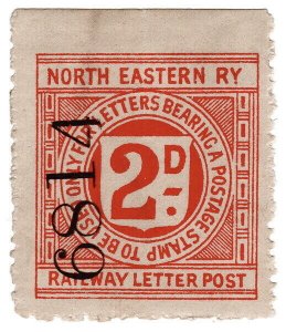 (I.B) North Eastern Railway : Letter Stamp 2d