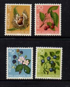 Switzerland Sc B418-21 1973 Pro Juvente stamp set mint NH