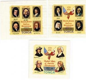 Tonga #C233,6-7 MNH - USA bicentennial