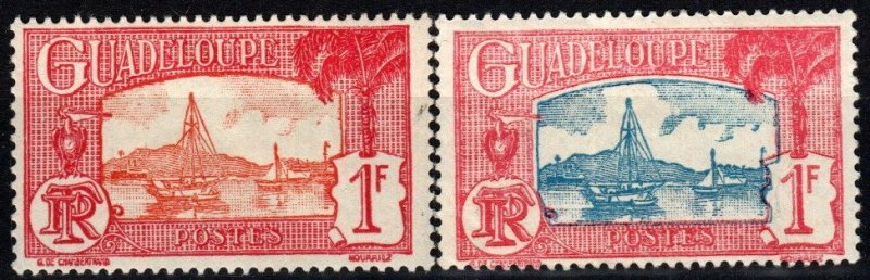 Guadeloupe #119-20 F-VF Unused CV $7.00 (X2021)