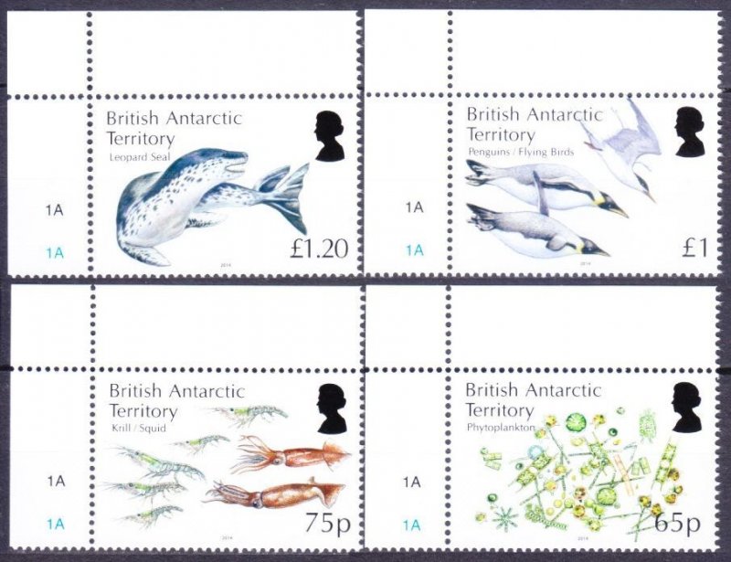 2014 British Antarctic Territory 683-686 Marine fauna 10,00 €