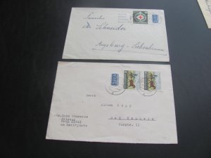 GERMANY  1953 2 COVERS VERY NICE (155)