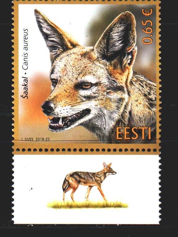 Estonia. 2018. 934. Jackal fauna. MNH.