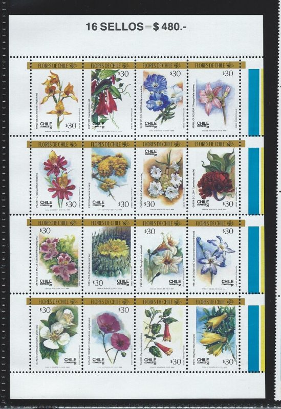Chile souvenir sheet  mnh sc  795