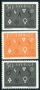 Sweden 626-8 MNH - Engineering and Industry Symbols