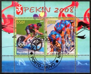 {g0061} Benin 2007 Disney Olympics 2008 Cycling Used / CTO Cinderella