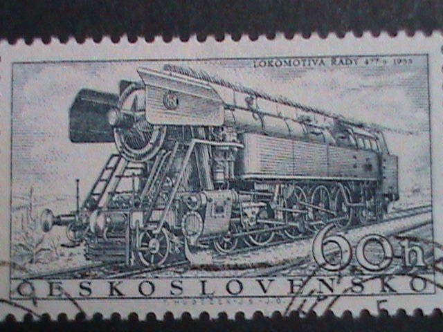 CZECHOSLOVAKIA STAMP  WORLD FAMOUS TRAINS  CTO  STAMPS SET VERY FINE