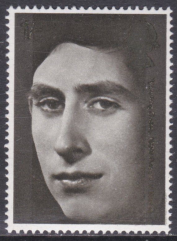 sg809 1969 1/-  Prince of wales Gold Omitted UNMOUNTED MINT [SN]