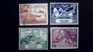 Pitcairn Island Sc# 13-16 Complete Set Used 1949 UPU 
