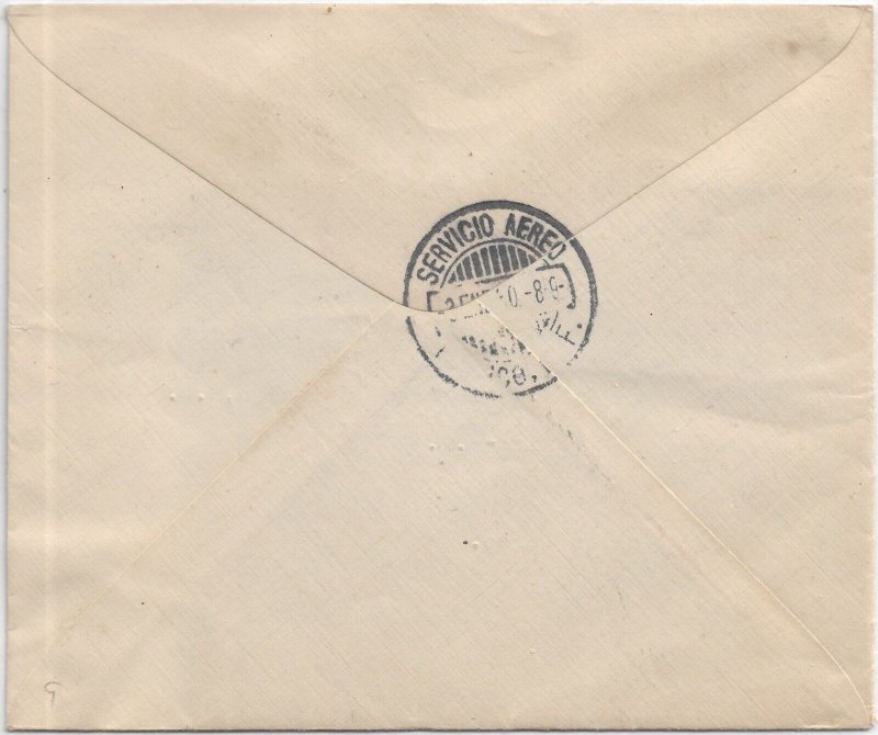1930 1st Flight San Salvador, el Salvador to Mexico City, Mexico (59593)