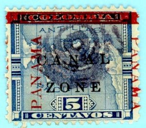 Canal Zone, Scott #12, Used