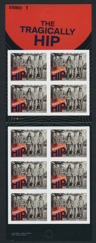 Canada 2656a booklet MNH The Tagically Hip, Music, Recording artists