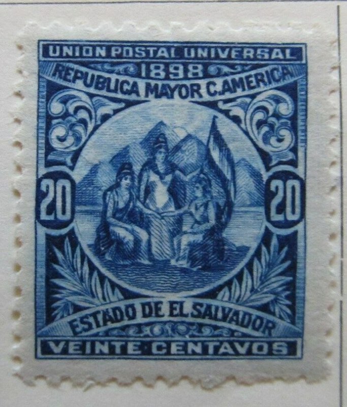 A6P37F37 Salvador 1898 Unwmk 20c mh*