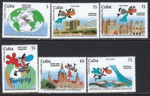 Cuba 4035-40 MNH EXPO HANNOVER 607C